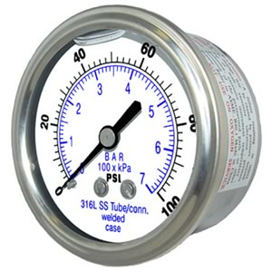 302LFW - All Stainless Steel, Center Back Mount 
Item: 302LFW