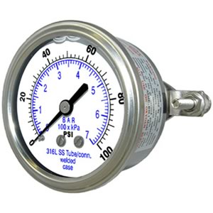 303LFW - All Stainless Steel, Center Back Mount with U-Clamp
Item: 303LFW