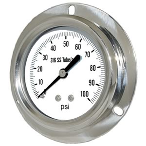314D All Stainless Steel, Front Flange Panel Mount
Item: 314D
