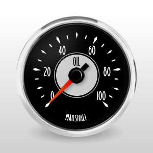 Oil Pressure SCX Retro Style from Marshall Instruments