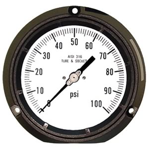 4502 - Process Gauge - Lower Mount w/Wall Mount Holes
Item: 4502