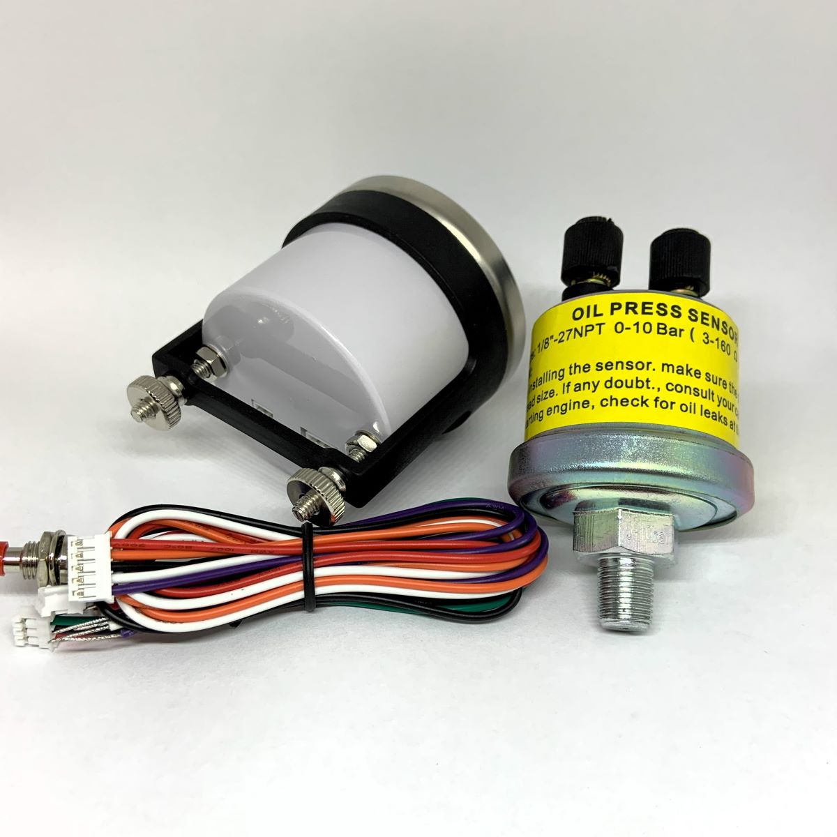SCX Full Sweep Electric Oil Pressure Gauge, Stepper Motor, 0-100 PSI