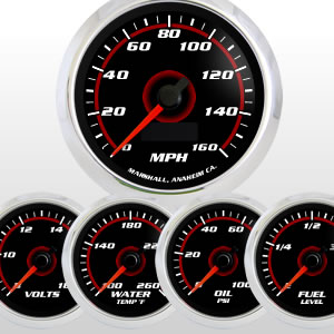5-Gauge Set SCX Redline from Marshall Instruments